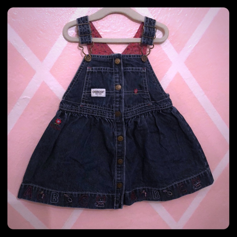 OshKosh 3T Vintage Overall Dress 3T